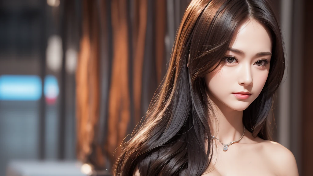"In the style of an oil painting, a woman with exquisite facial features and an incomparable sense of style. Her thick coating of paint adds depth and dimension to her stunning beauty, while her long black hair cascades down her waist in a mesmerizing fashion. Her long eyelashes and dark brown pupil eyes draw you in, while her perfectly applied lip balm adds a touch of elegance. Each strand of hair is carefully rendered, creating a beautiful and unique piece of art that captures the essence of true beauty."