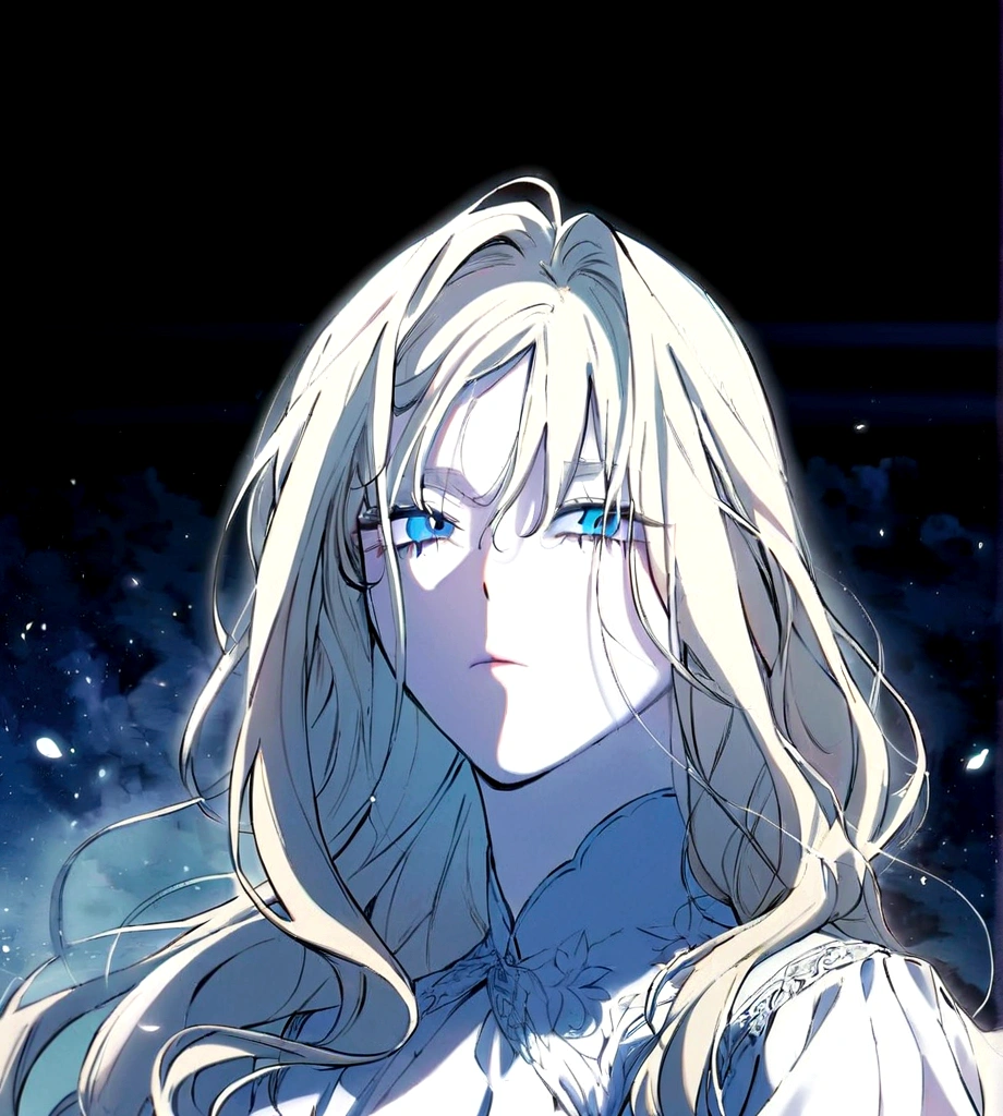 ((by Kohei Horikoshi)) blonde girl with long wavy hair down to her knees, blue eyes, Boku no hero academia