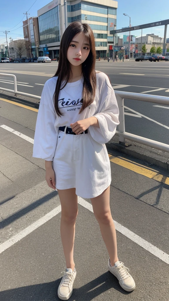 Natural image quality,Standing facing forward, (((looking at the camera))),1People Girls,Japanese,20-year-old,Beauty,sad,anxiety,anger,despair,disappointment,Puzzled,Summer clothes,Complex expression