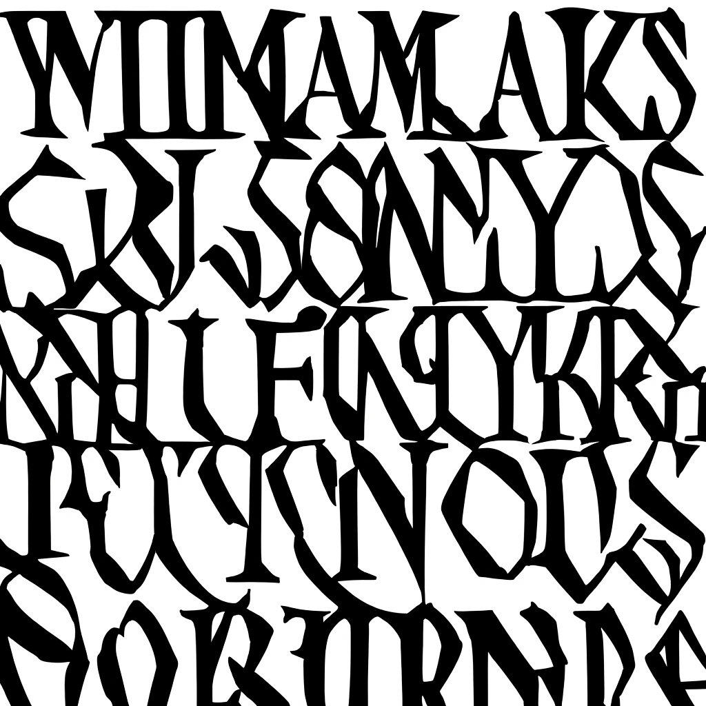 Make an image of a typesetting with the phrase "Normal is so fucking boring" in lowercase letters. Some letters can be rotated to convey that it is not "Normal". Be guided by the attached image