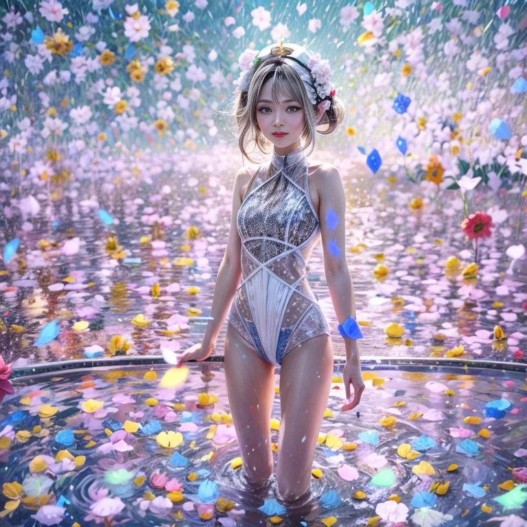BloodRed, White in Pearly RainbowColors,ExtremelyDetailed(ProfessionalPhoto of Girl Floating in the Sky:1.37)ZoomLayer{Stunning|Mystic|GodRays|Haze}, (280th floor infinity pool:1.07) Tallest building in the urban forest. (Masterpiece 8K TopQuality:1.2)(ExtremelyDetailed NOGIZAKA face:1.37) ElaboratePupil with (SparklingHighlights:1.28) DoubleEyelids with Voluminous LongEyelashes PUNIPUNI RosyCheeks (Joyful Expressions LifeLike Rendering) MotionBlur  BREAK  (Acutance:0.77) PUNIPUNI Radiant Impeccable PearlSkin with Transparency White(Skinny SchoolSwimwear) {(HiddenHand)|((Corrected BabyLike Hand))} Whole Body Proportions and all limbs are Anatomically Accurate, {Carnation|Tulips|(Rose)} [FlowerWreath WrappedBody Full of Flowers Covering girl's body] {((Dazzling RainbowColorHorizon))|ColorfulSky|ColoredClouds|(Starly Particles)}(extra limbs:-1.4)(Not Detailed Face:-1.37)(Not Detailed Hand:-1.28)