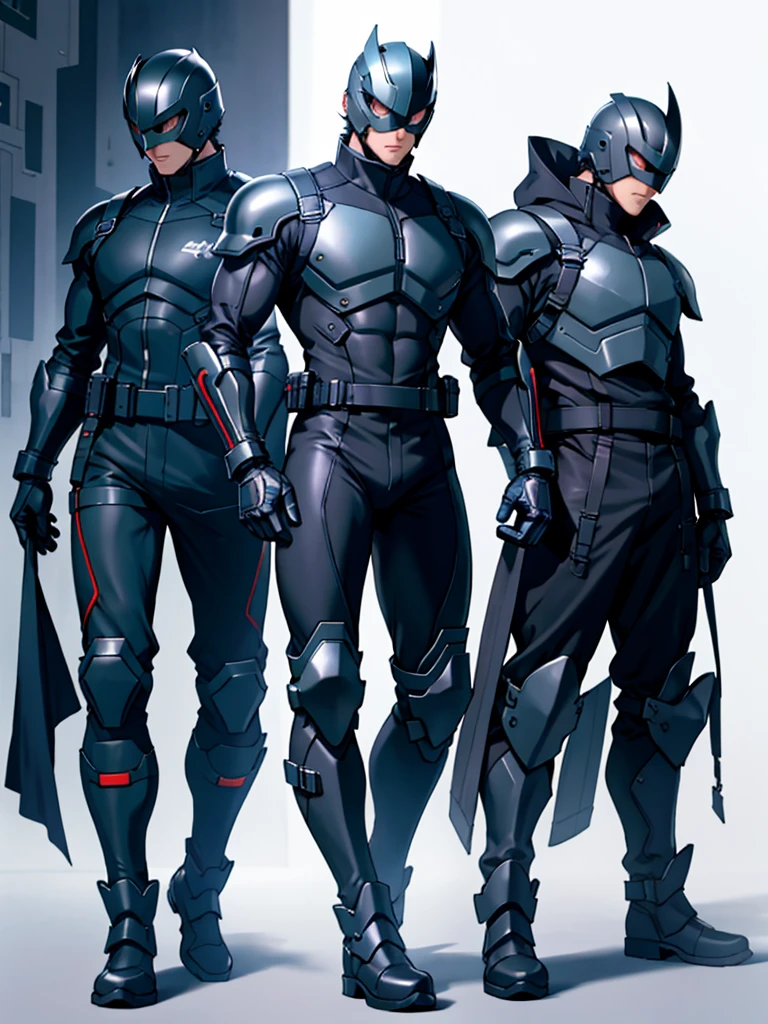 (Very detailed), (Highest quality), One man, Male Focus, percent,Black footwear, boots, 黒と赤のBodysuits, gloves,(armor:1), Bodysuits,night, Are standing, Hands on hips,View your viewers,Helmet,mask, Dark Hero、