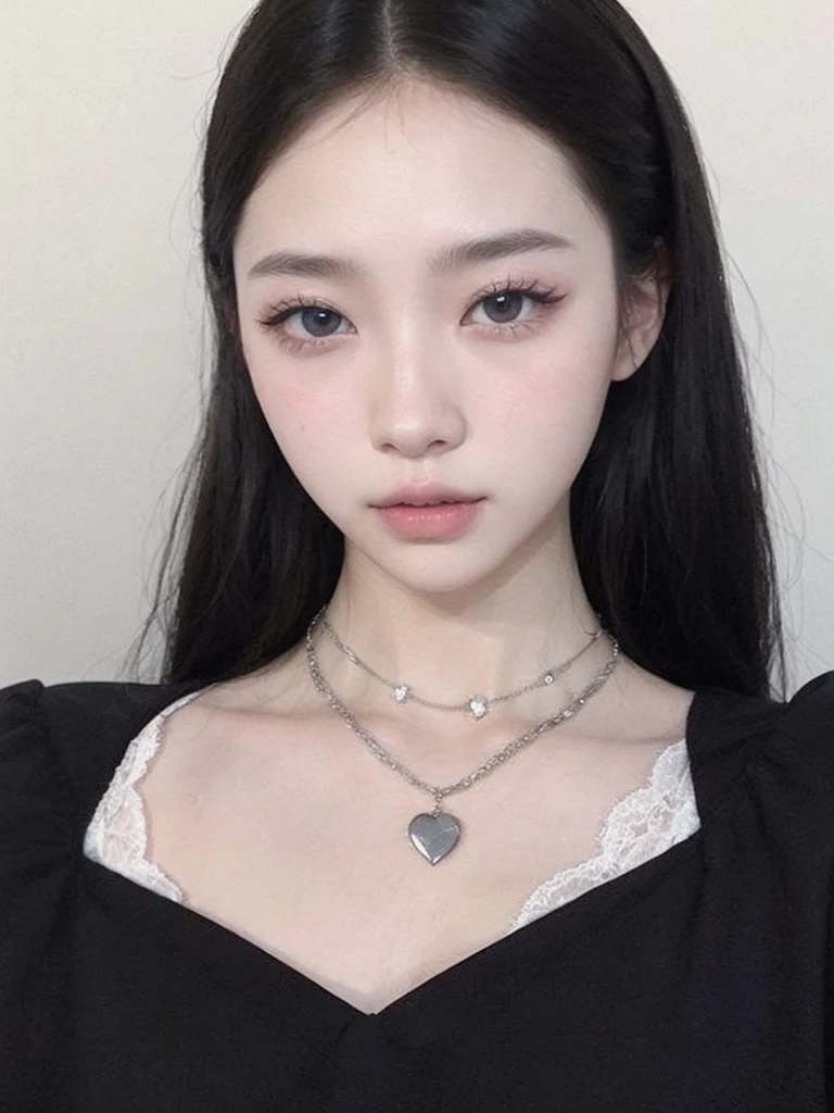 A close up of a girl with good skin, high quality, korean, ulzzang, Korean girl, blackpink, ulzzang girl, blackpink lisa, blackpink jennie