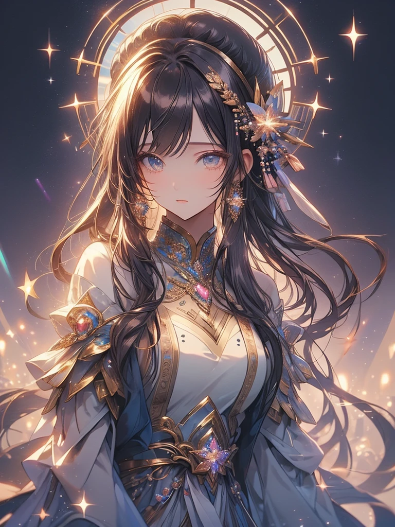 (masterpiece, best quality:1.2), cute,(Woman of) unsurpassed beautyglitter background
Spectacular view
One beautiful girl in a thousand years