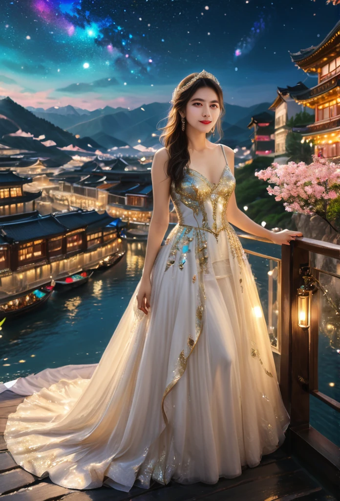 (masterpiece, best quality:1.2), cute,(Woman of) unsurpassed beautyglitter background
Spectacular view
One beautiful girl in a thousand years