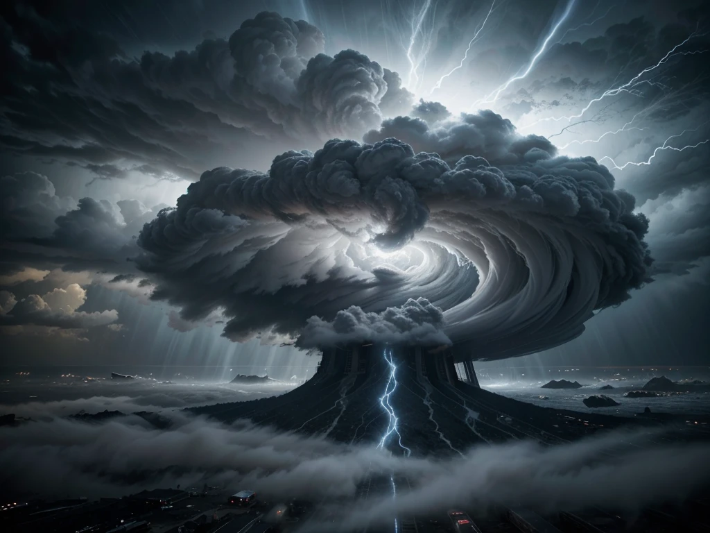 a whirlwind, dynamic swirling vortex, stormy clouds, tornado, high speed motion, dramatic lighting, cinematic atmosphere, moody blue and gray tones, powerful wind effects, photorealistic, 8k, best quality, cinematic, concept art