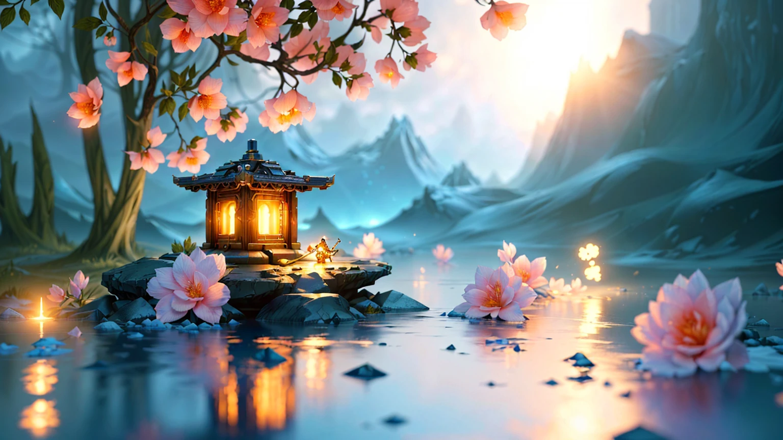 masterpiece, best quality, (extremely detailed CG unity 8k wallpaper), (best quality), (best illustration), (best shadow), absurdres, realistic lighting, (Abyss), beautiful detailed glow, art by PeterMohrBacher,