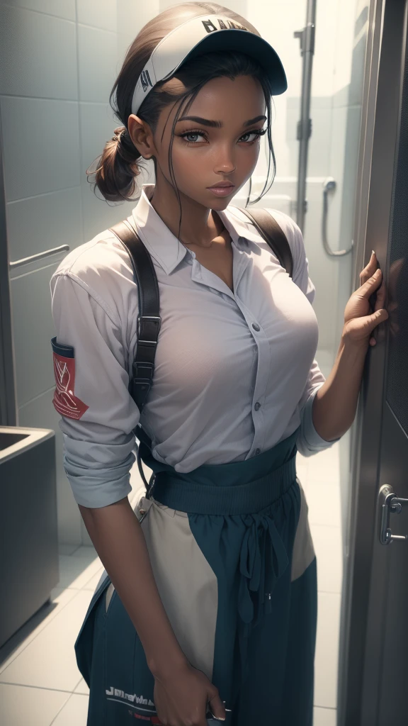 janitor stylish hands to the sides