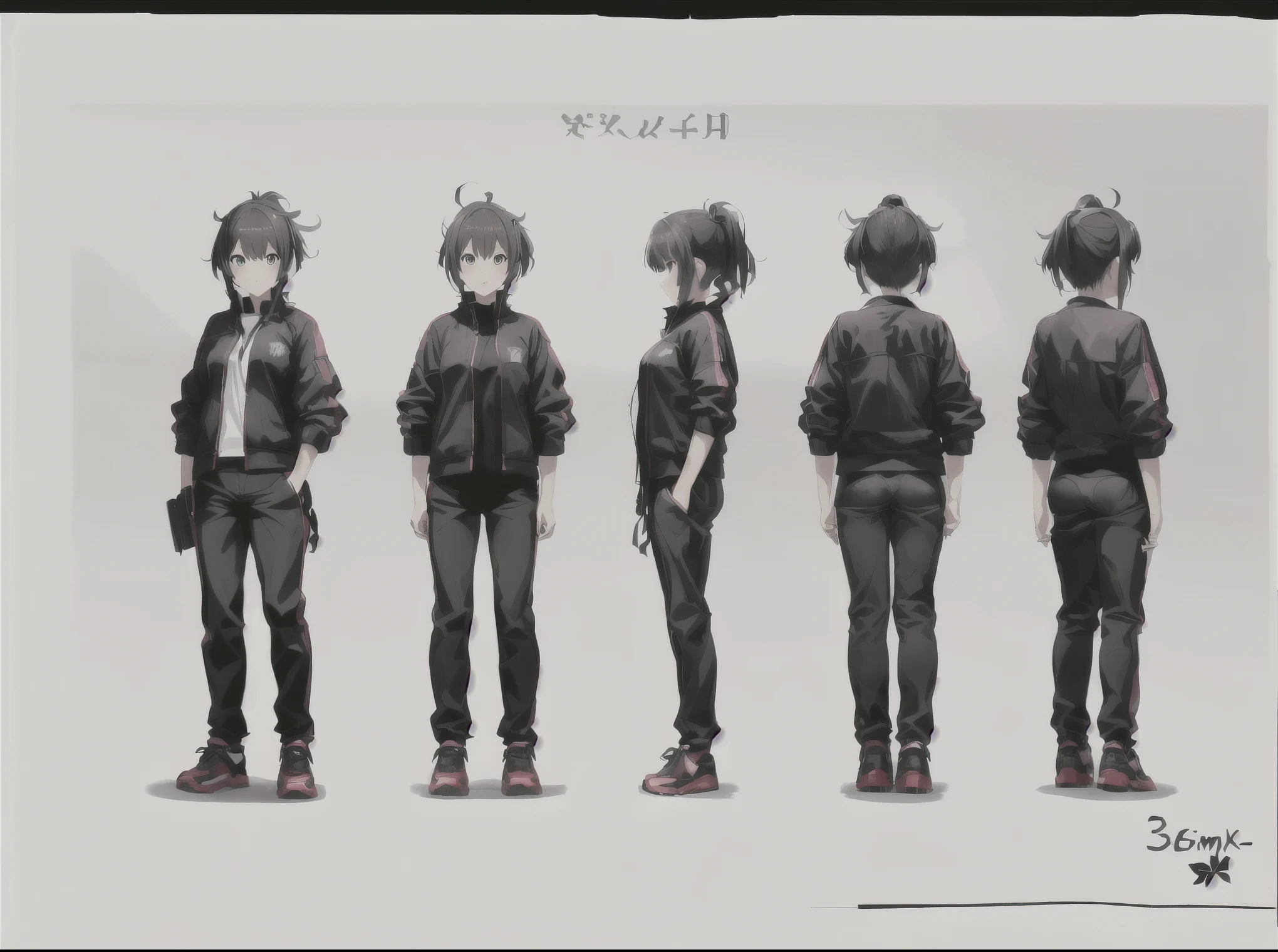 Quintuplet girls ,multi-angle,Front view (Front View) , Front 3/4 perspectives (3/4 View), left side views (Left Side View) ,Back view (Back View) ,Back 3/4 perspectives (3/4 View)