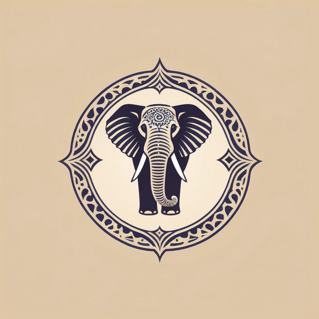logo,
A vibrant and colourful logo for 'Yumfluence', an Indian Fusion Food Box Service based in Australia. The logo prominently features the word 'Yumfluence' with intricate patterns and designs in each letter. Adjacent to the word 'Yumfluence' is an illustration of an elephant wearing a chef's hat, signifying the fusion of Indian cuisine with culinary expertise. The background is a soft beige, and the overall design is modern and appealing.
,