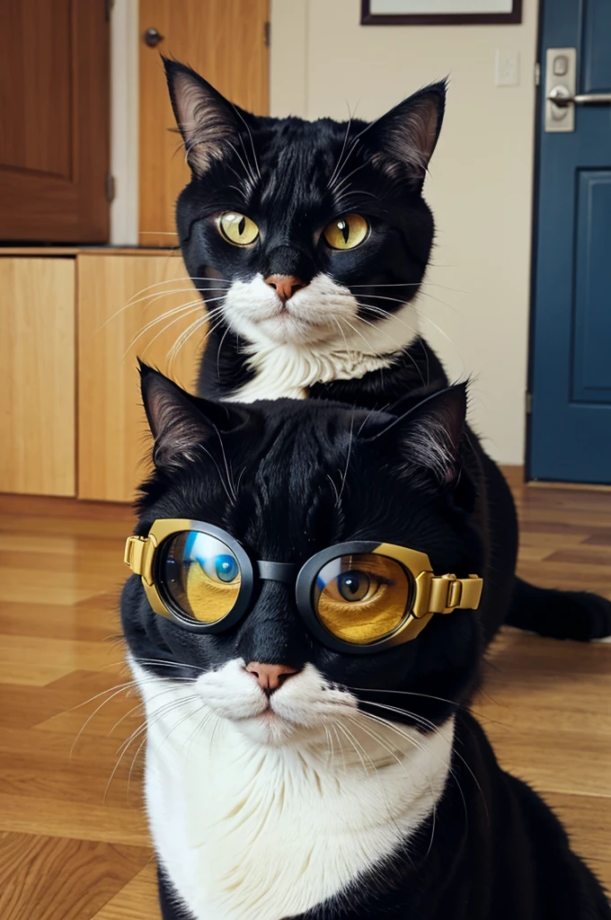 Cat with goggles