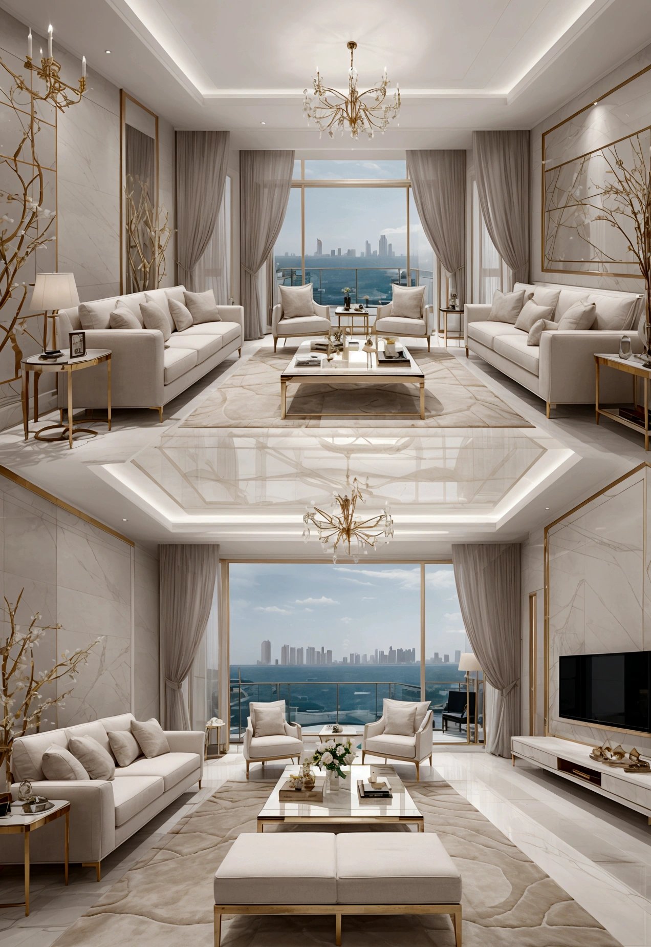 Highest quality、High-quality photos、Luxury Condominium、Pool、Luxury furniture、Luxurious furnishings、8K,telescope lens