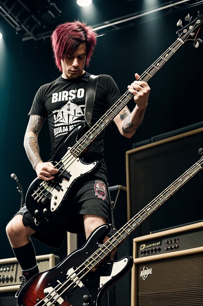 An advertisement informing that a bassist with his own bass is needed for a punk band