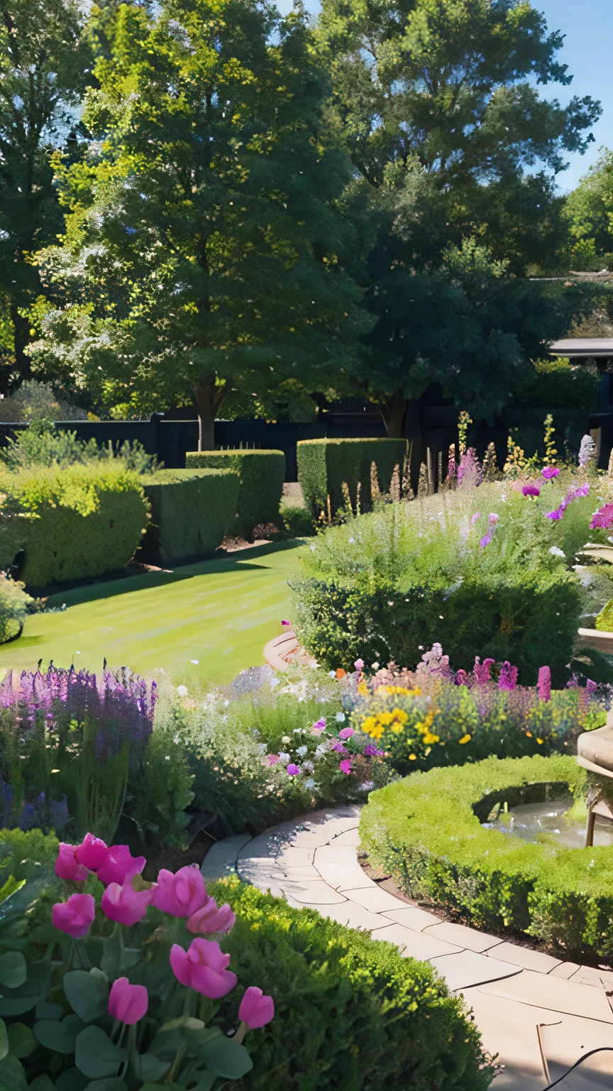 A neat garden without weeds