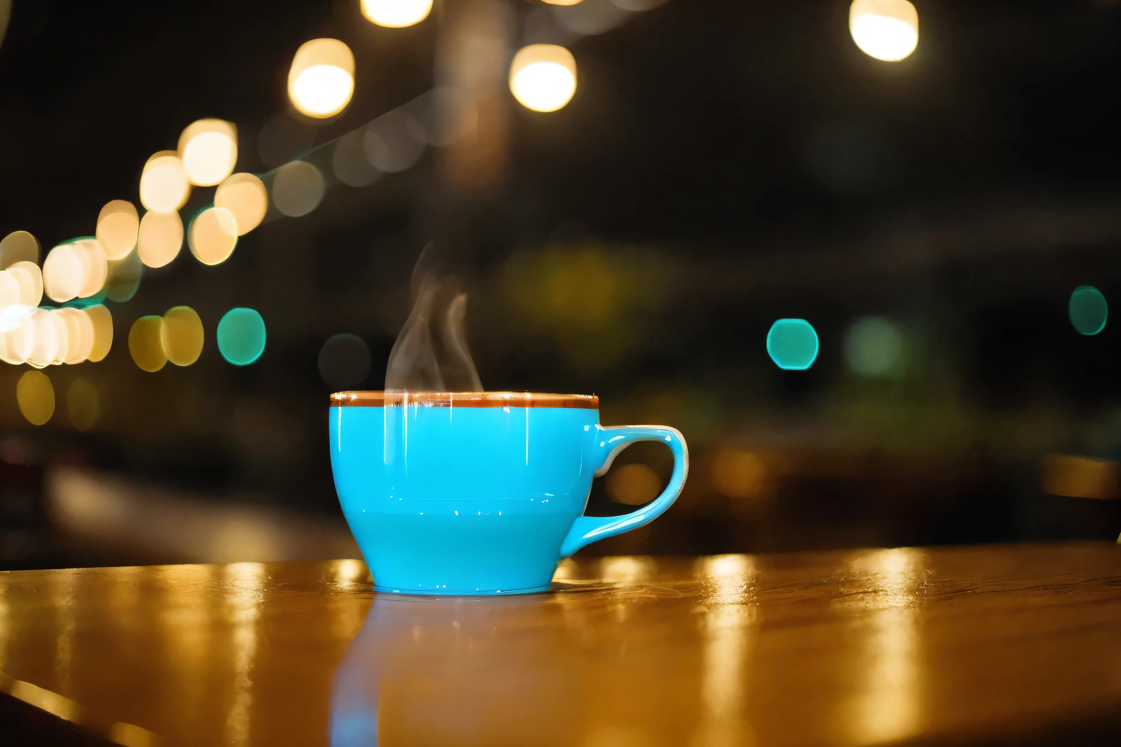 photograph, indoor, soft, distinct, Coffee on the table, White coffee cup, Outdoor evening, masterpiece, Highest quality, Ultra fine, High resolution, Very detailed, 8K UHD, (Fidelity, Fidelity:1.5), (Natural light), Amazing, Photon Mapping, Radio City, details, Highest, high quality, 生photograph, (bokeh:0.8), Real, (Depth of written boundary:0.8), 背景のbokeh、