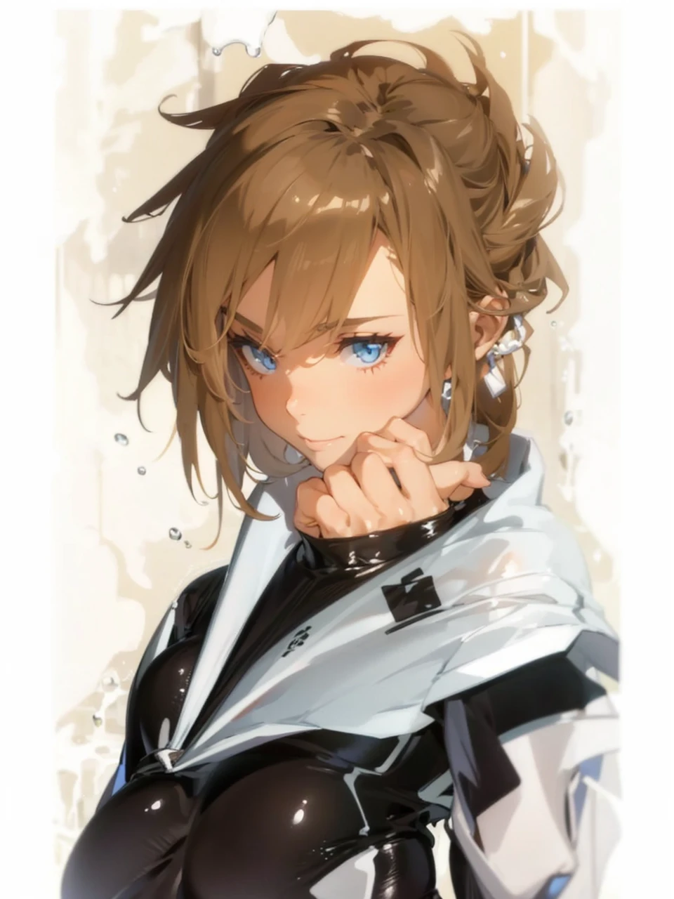 masterpiece, best quality, very aesthetic, absurdres,
 
full_body, close-up,
 
pokemon,
 
nessa_(pokemon),
 
hot_spring, outside, night, dim_lighting, steam, water, night_sky, overgrown, 1girl, wide_hips, thick_thighs, narrow_waist, slim_waist, large_breasts, huge_ass, toned, covered_abs, light_eyes, dark_hair, dark_skin, dark-skinned_female, oni, tied_hair, long_bangs, breasts_squeezed_together, dynamic_pose, partially_submerged, naughty_smile, light_smile, tomboy, one-piece_swimsuit, skin_tight, competition_swimsuit, multi-strapped_swimsuit, leotard, thigh_strap, turtleneck, navel_cutout, underboob, shiny_swimsuit, wet_swimsuit, see-through, wet_skin, shiny_skin,  water_drop, steaming_body, latex, strap_pull,