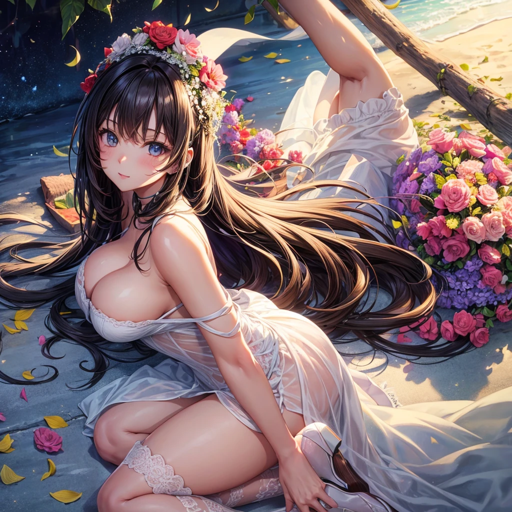 A beautiful woman who is your childhood friend that got seperate