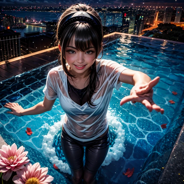 BloodRed, White in Pearly RainbowColors,ExtremelyDetailed(ProfessionalPhoto of Girl Floating in the Sky:1.37)ZoomLayer{Stunning|Mystic|GodRays|Haze}, 57th floor infinity pool in the urban forest. (Masterpiece 8K TopQuality:1.2)(ExtremelyDetailed NOGIZAKA face:1.37) ElaboratePupil with (SparklingHighlights:1.28) DoubleEyelids with Voluminous LongEyelashes PUNIPUNI RosyCheeks (Joyful Expressions LifeLike Rendering) MotionBlur  BREAK  (Acutance:0.77) PUNIPUNI Radiant Impeccable PearlSkin with Transparency White(Skinny SchoolSwimwear) {(HiddenHand)|((Corrected BabyLike Hand))} Whole Body Proportions and all limbs are Anatomically Accurate, {Carnation|Tulips|(Rose)} [FlowerWreath WrappedBody Full of Flowers Covering girl's body] {((Dazzling RainbowColorHorizon))|ColorfulSky|ColoredClouds|(Starly Particles)}(extra limbs:-1.4)(Not Detailed Face:-1.37)(Not Detailed Hand:-1.28), Drawing infinity pool reference to the rooftop of Marina Bay Sands