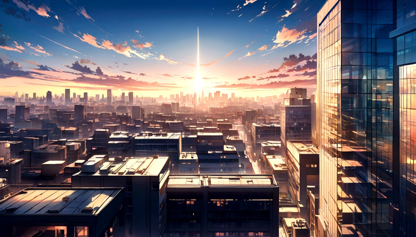 Zoom Office Background Morning Light, Windows, City View