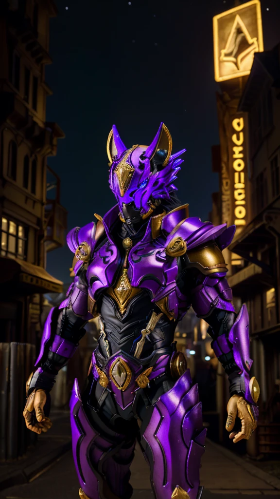 A man in fantasy-style full body armor, A fully enclosed helmet inspired by wolf ears, Composite Layered Chest Plate, Fully covered shoulder and hand guards, Lightweight waist armor, Close-fitting shin guards, The overall design is sturdy yet flexible, ((The armor emits a black light., Red is the accent)), Gives off a noble aura, This character is、It embodies a hero wearing fantasy surreal style armor elaborately crafted in anime style.。, Exquisite and mature cartoon art style, (Bat Concept Armor, Realistic:1.4, Realistic textured materials:1.2, Professional photos, Cinematic), ((City night view, element, energy, elegant, goddess, woman:1.5)), metallic, High resolution, Highest quality, High resolution, Super detailed, Ultra-fine painting, Very delicate, Anatomically correct, Symmetrical face, Highly detailed eyes and face, High quality eyes, creativity, RAW Photos, 超High resolution, 32k, Natural light, Cinematic lighting, masterpiece-anatomy-perfect, masterpiece:1.5