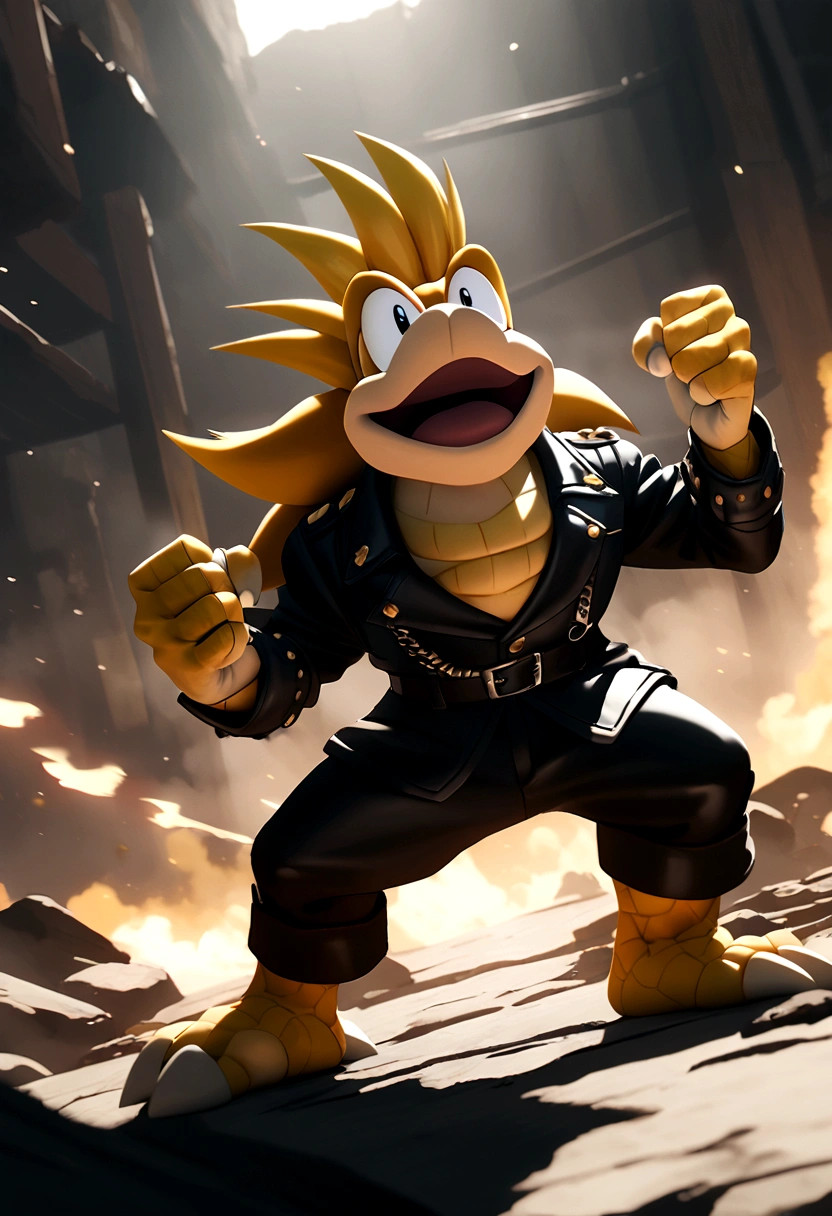 lemmy koopa with yellow scales