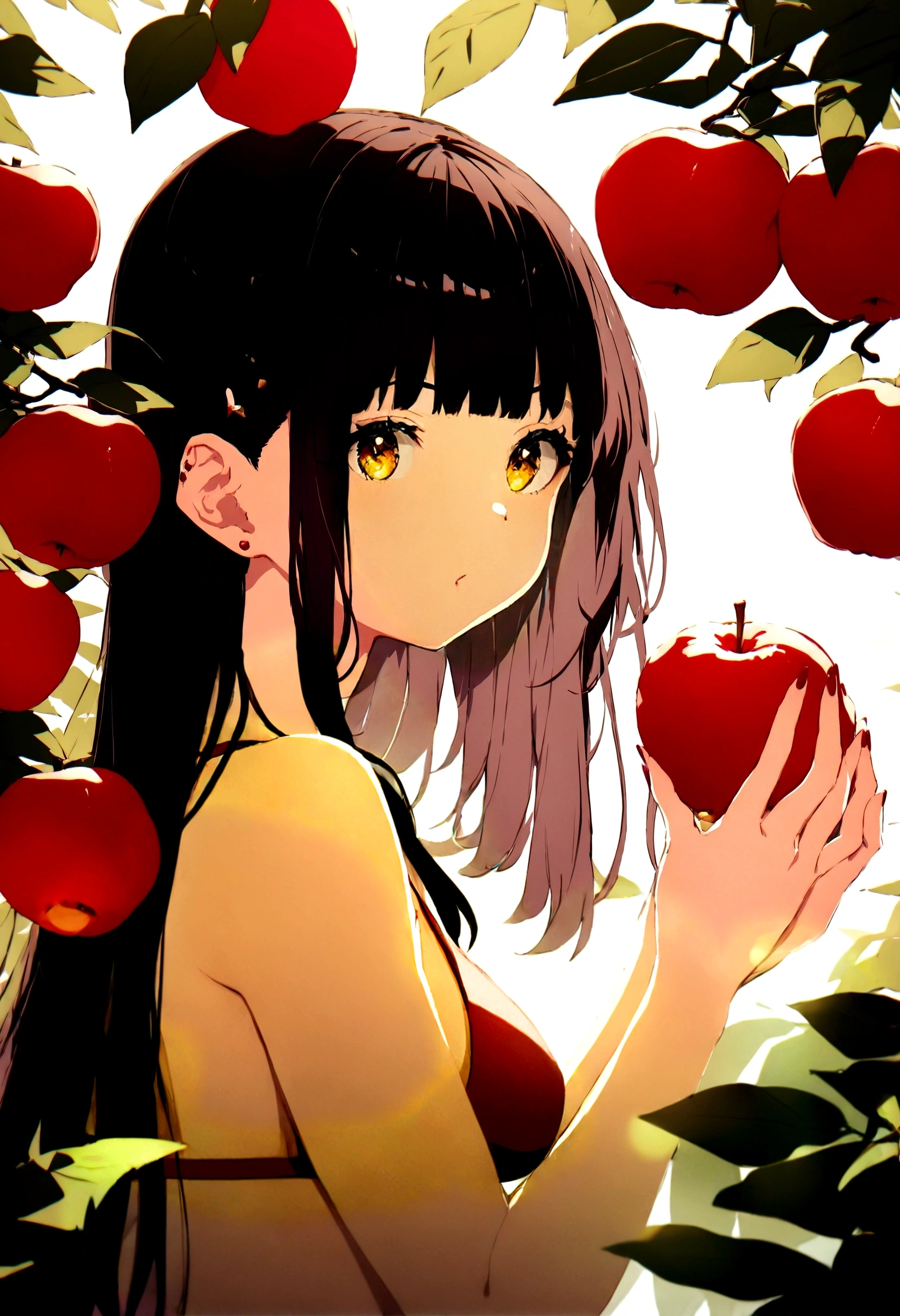 Red swimsuit