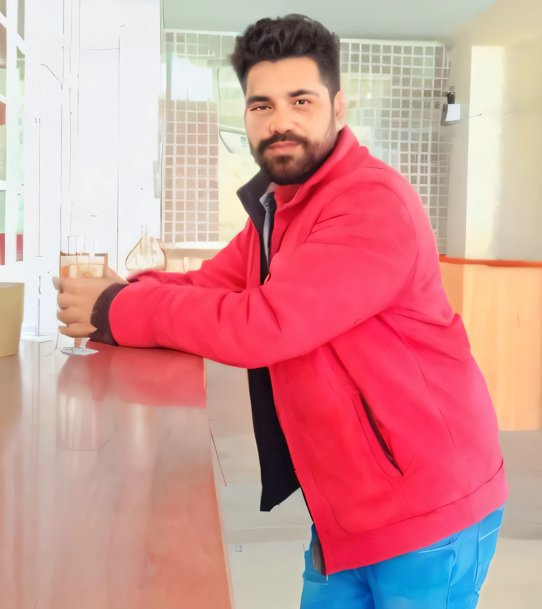 With drinking