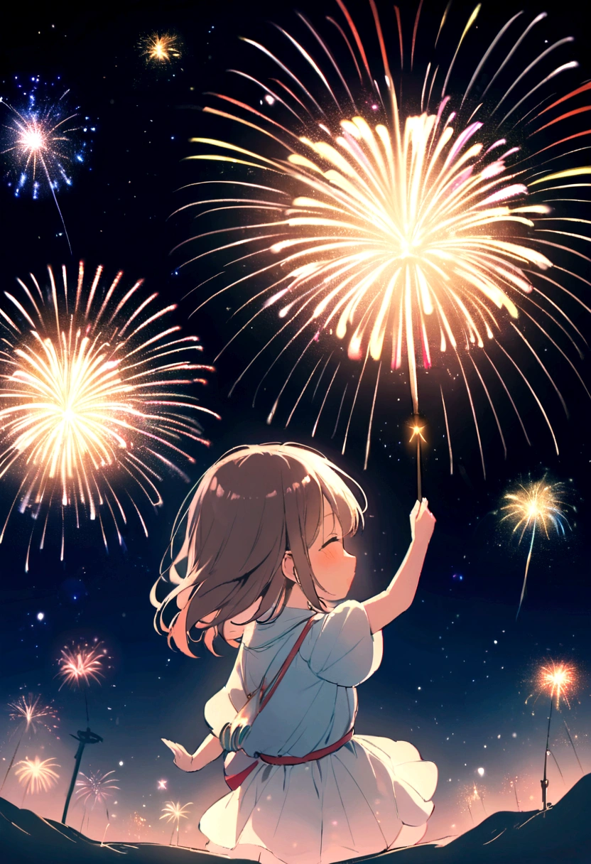 ((firework)), No background, 中にfireworkが入ったガラス球, 球状のfirework, Complex and shining atmosphere, Magic Particles, Bottle of stars, Glass and Light, Beautiful and intricate glass spheres, New Year's Eve, Sparks and liquid fires, 大きなfireworkが1つ,Magic Particles, Luminous sphere, Magic Particles in the air, Spherical lightning, sparkling in the air,colorful,日本のfirework