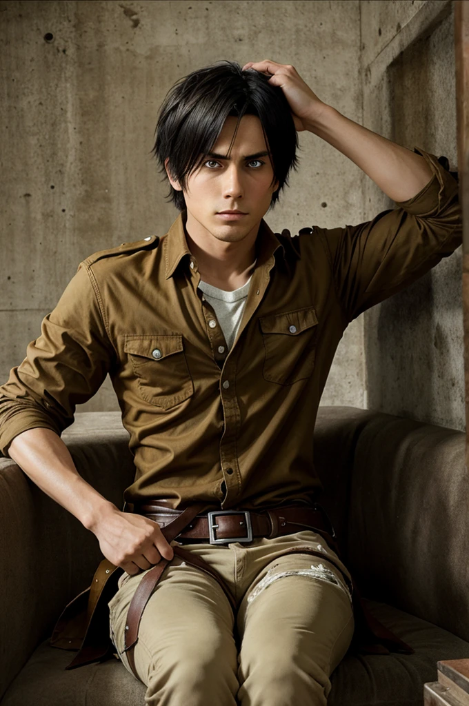 Eren yeager pic in his next sit attack titan