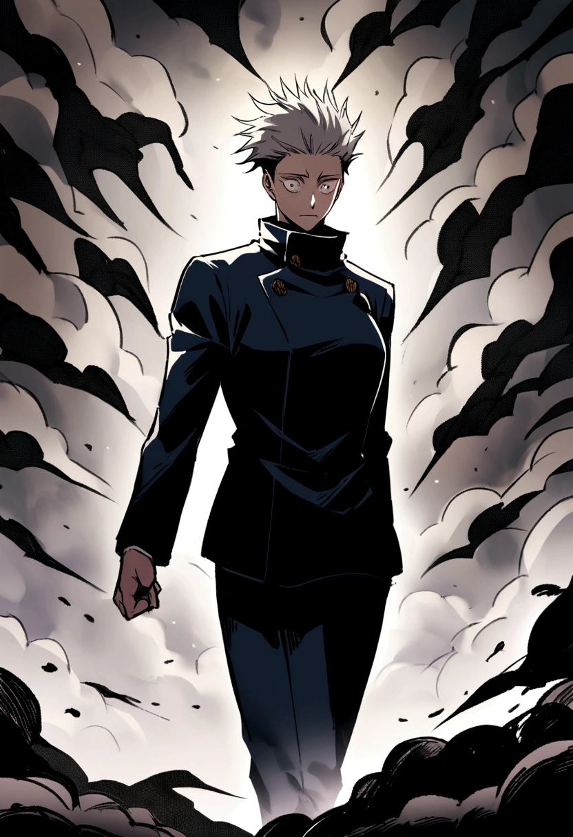 Draw a drawing of the gojo character (anime jujutsu kaisen).