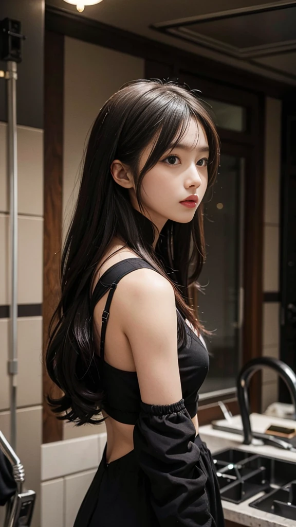 um close up de uma mulher com um vestido preto posando para uma foto, beautiful south Mulher coreana, gorgeous young Mulher coreana, beautiful young Mulher coreana, tzuyu de duas vezes, Bae Suzy, coreana, Heonhwa Choe, Gongbi, Jinyoung Canela, Hwang SE - EM, Lee Ji-eun, Mulher coreana, Lee Ji - Eun