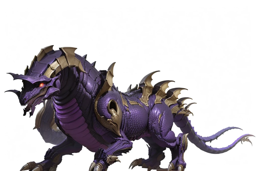 Close-up of a giant purple and black dragon,Its head is huge, Xenomorphs hydralisk, Xenomorphs, Detailed mouth, infused with Xenomorphs hydralisk, Zgok. 8k HD resolution, the hydra from path of exile, Xenomorphs starcraft, Very detailed creatures, Nightmare Rendering, Chromatic Aberration, Detailed hot belly, Big corrupt official