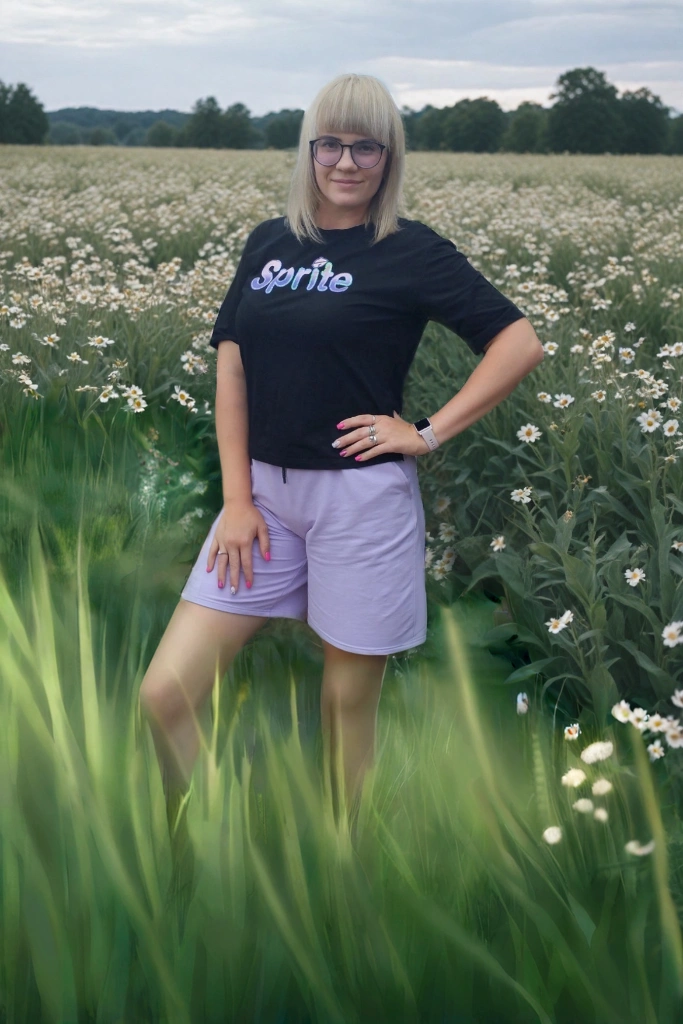 tall grass with flowers realistic background