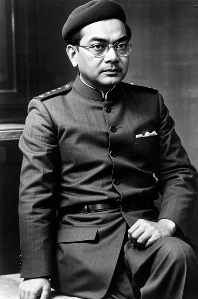 Subhash chandra bose, giving speech, in rage