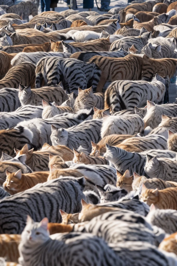 Flock of cats