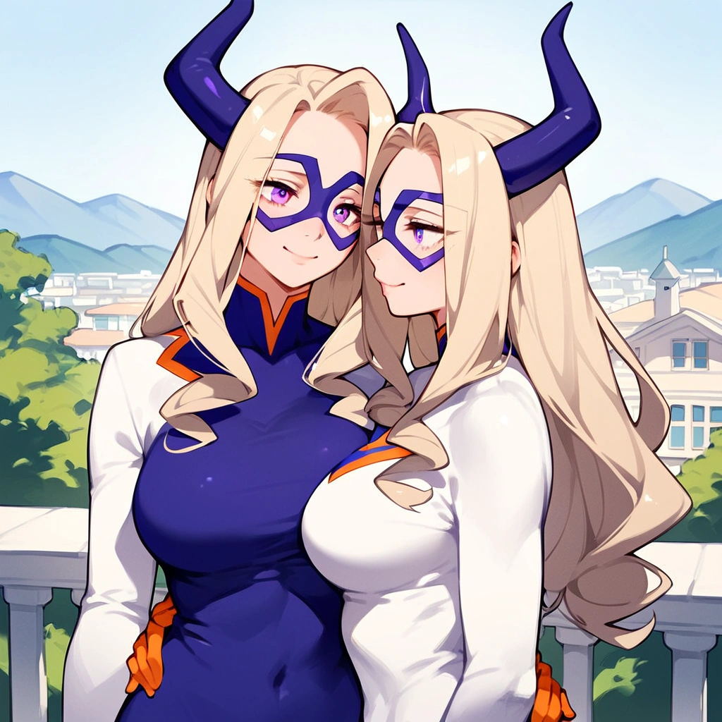 anime artwork, score_9, score_8_up, score_7_up, score_6_up, score_5_up, score_4_up, Mount Lady, blonde hair, purple eyes, big breasts, she is 24 years old, style_3, outdoors,
