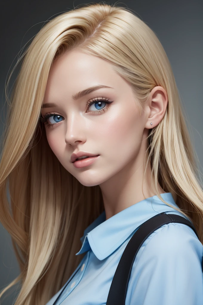 Disney Pixar style woman, high qualiy, best qualityer, dark hair with blonde highlights