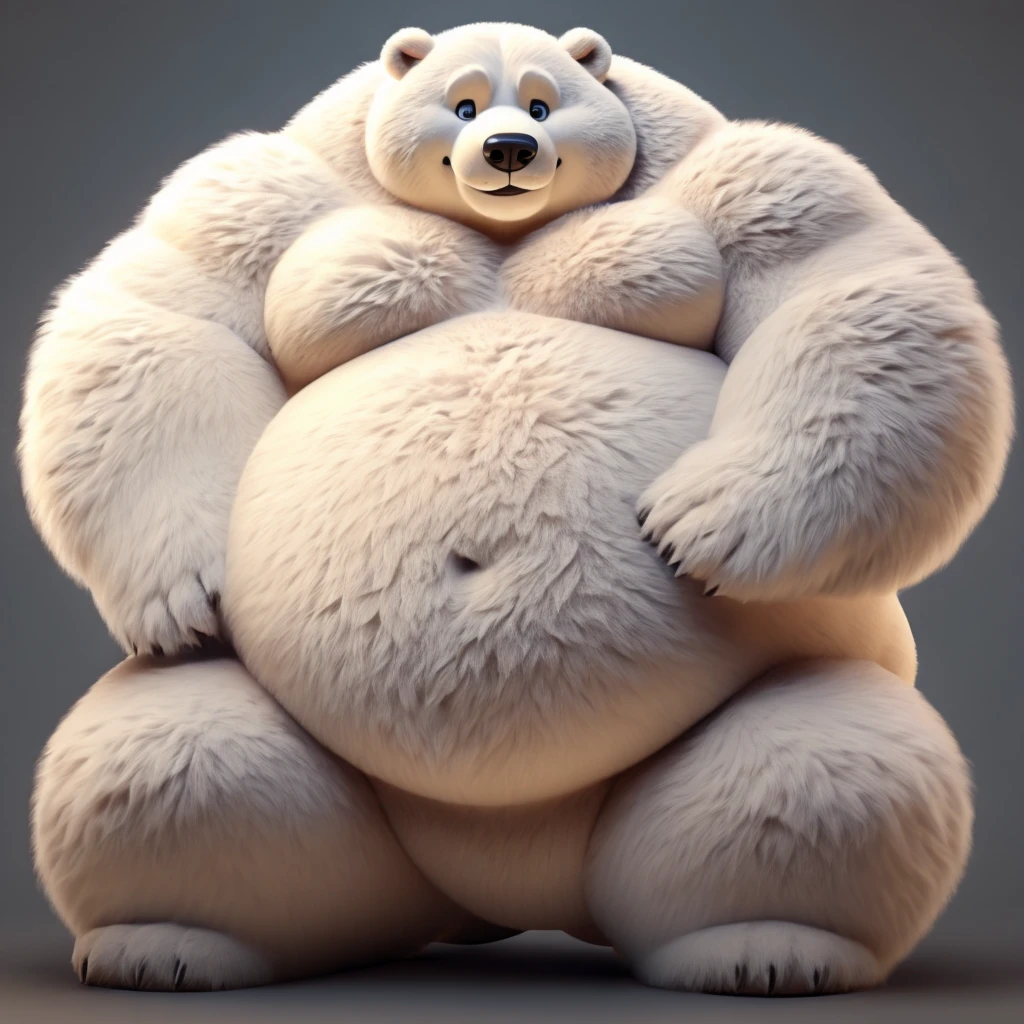 Fat Huge Icebear Bigger belly and large body and his biggest chunky body And wants higs and Alot of Love 