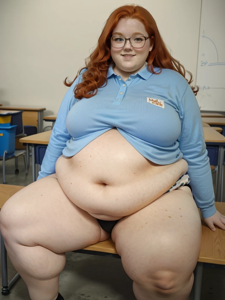 Super sized fatfat huge huge belly Fat obese sssbbw  gluttony high school girl 