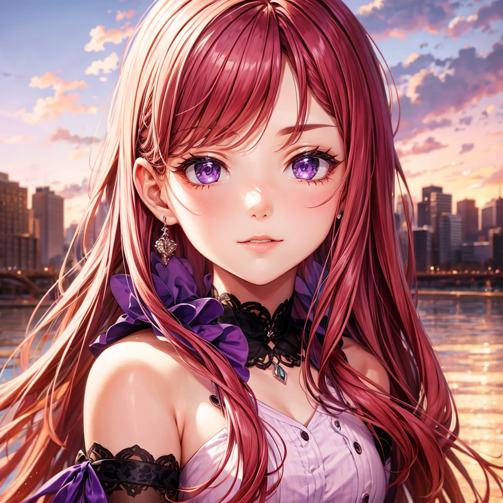 purple dress 