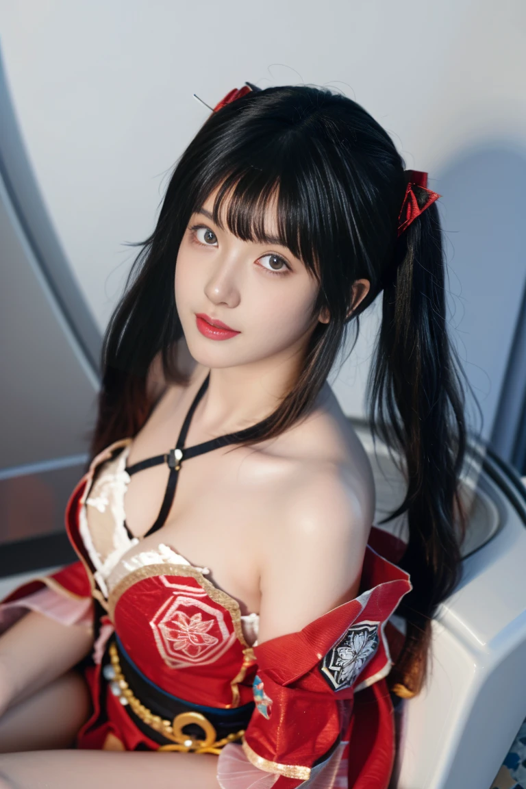 best quality, tmasterpiece,Ultra-high resolution,Clear face,(Reality:1.4),ferpect lighting,(full body photo), (photorealistic:1.50), anime wallpaper, Guviz style artwork, cover-up fantasy up to magic , by Yang J, Guviz, beautiful artwork illustration, beautiful digital artwork, beautiful digital illustration, Li Song, beautiful anime portrait, art style in Beauvot, Perfect water illustration, Very clear water, sparkle_honkai,1girl,((lying in the bath:1.3)), short kimono, bare shoulders, (twintails:1.3), black hair, long hair, hair ornaments, bare feet, indoors, bedroom, potted flowers, windows, curtains, bathroom, Bathtub, (Sleep in the bathtub), (Sleep on your back facing the sky), (From above:1.3), looking at viwer, Lie down, From the front,