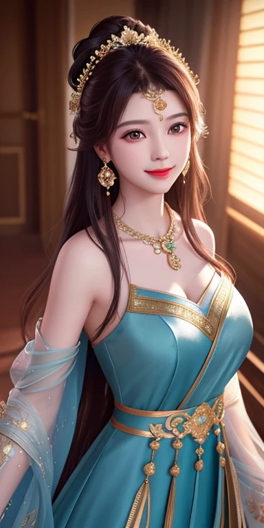 best quality, masterpiece, highres, 1girl, transparent silk china dress, beautiful face, hair ornament, looking at viewer, smile, closed mouth,lips, dress,hair ornament, necklace, jewelry, long hair, earrings, Beautiful face,upon_body, tyndall effect,photorealistic, dark studio, rim lighting, two tone lighting,(high detailed skin:1.2), 8k uhd, dslr, soft lighting, high quality, volumetric lighting, candid, Photograph, high resolution, 4k, 8k, Bokeh