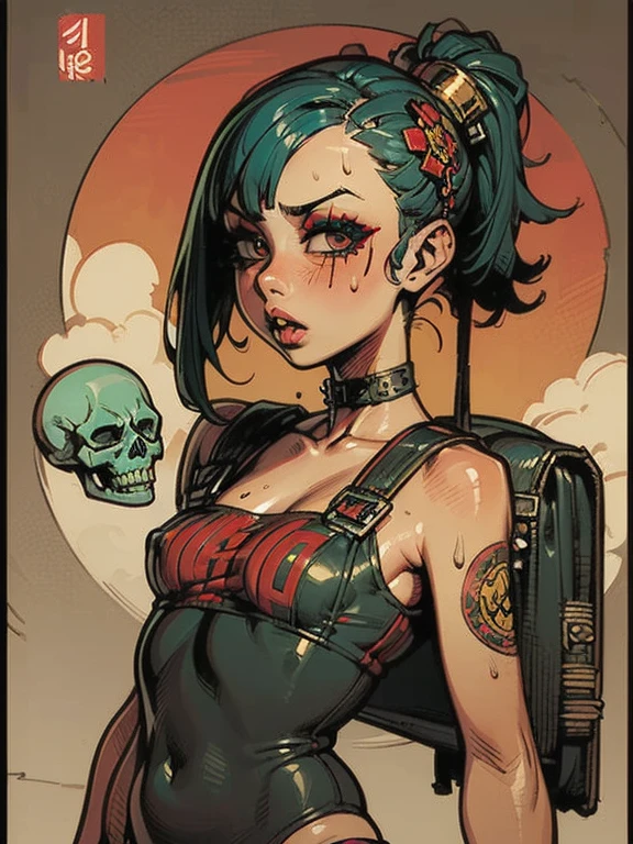 (High resolution), (Very delicate), (clear), Realistic，((A girl with black hair and golden inner color)).((cyber punk)），face，Realistic skin、A fusion of Japanese style and the near future、Dark Eyes、Astrology
