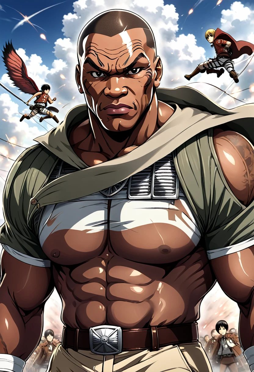 Mike Tyson, Attack on Titan anime style