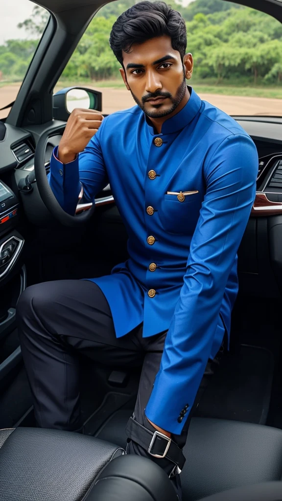 India men in tata harrier car