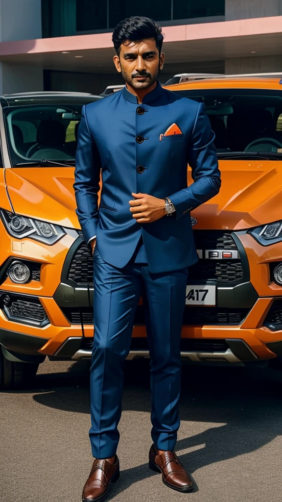 India men in tata harrier car