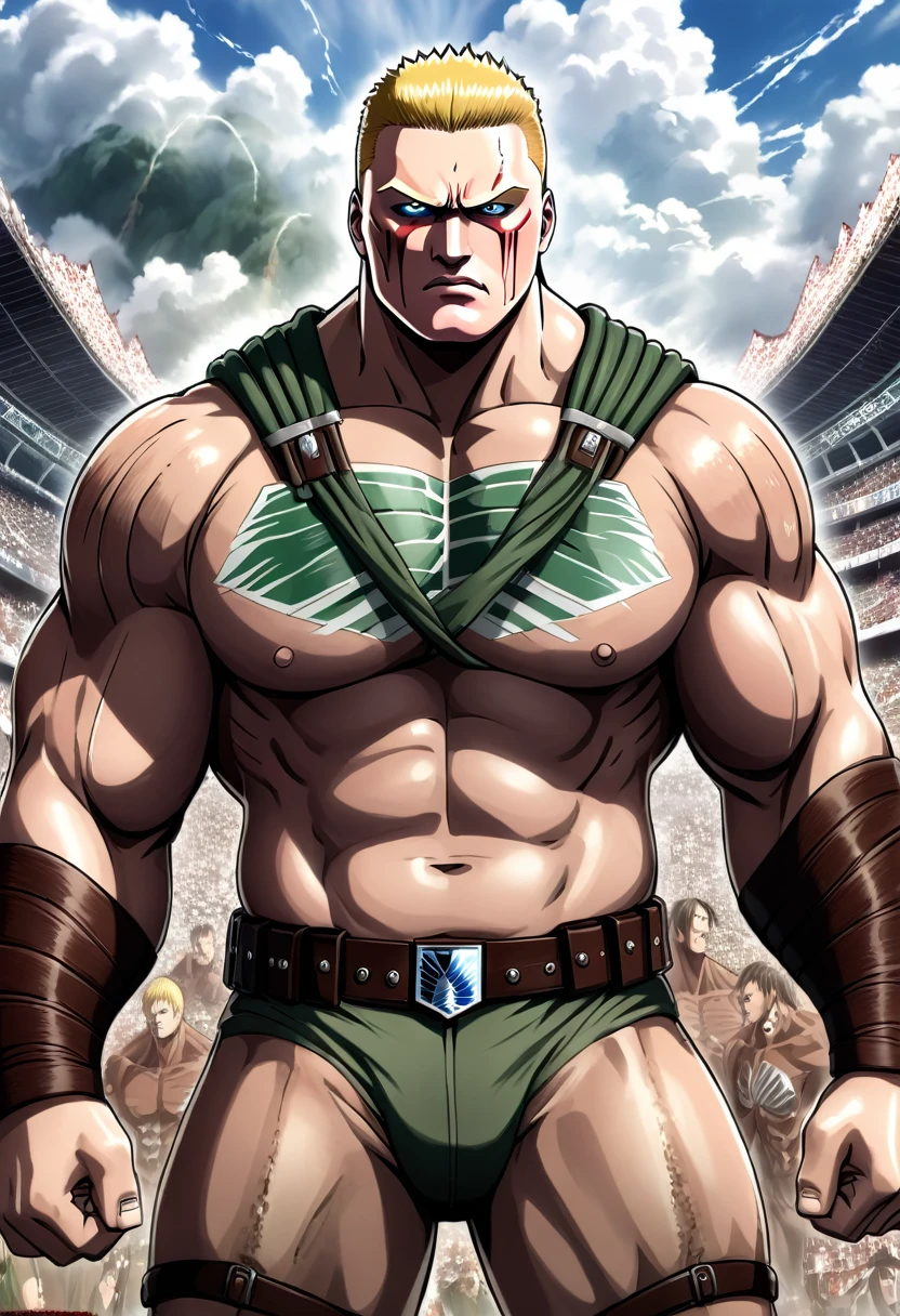 Brock Lesnar as a Titan, Attack on Titan anime style