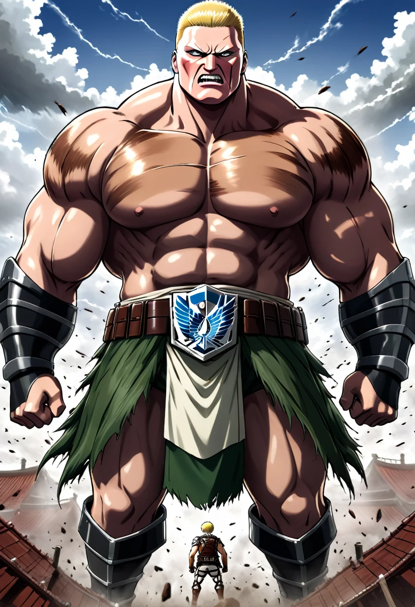 Brock Lesnar as a Titan, Attack on Titan anime style
