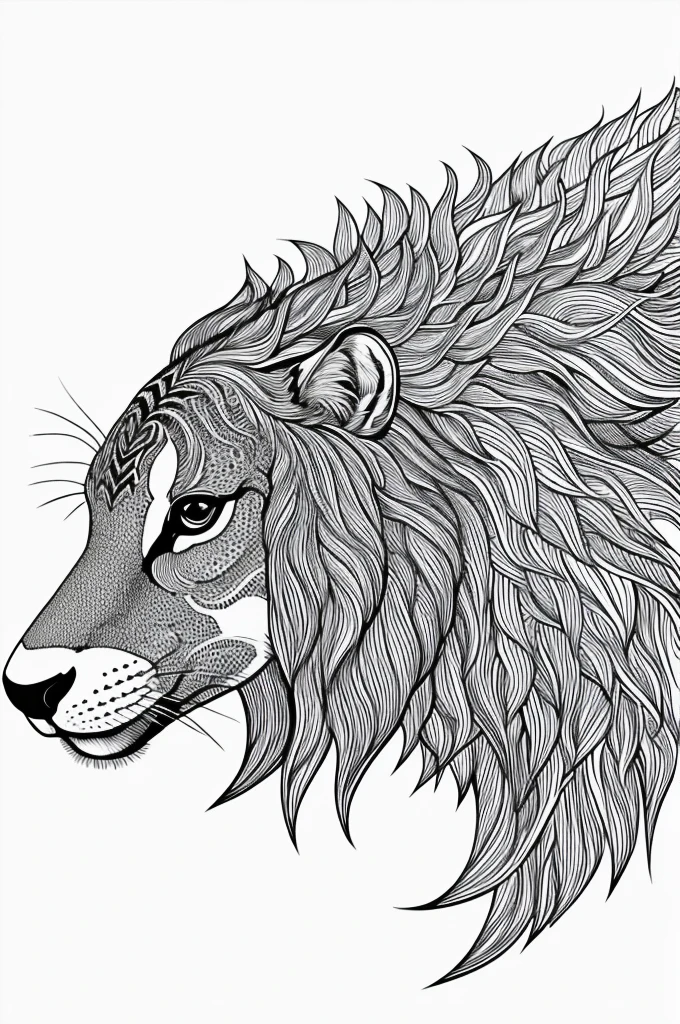 Line art animal