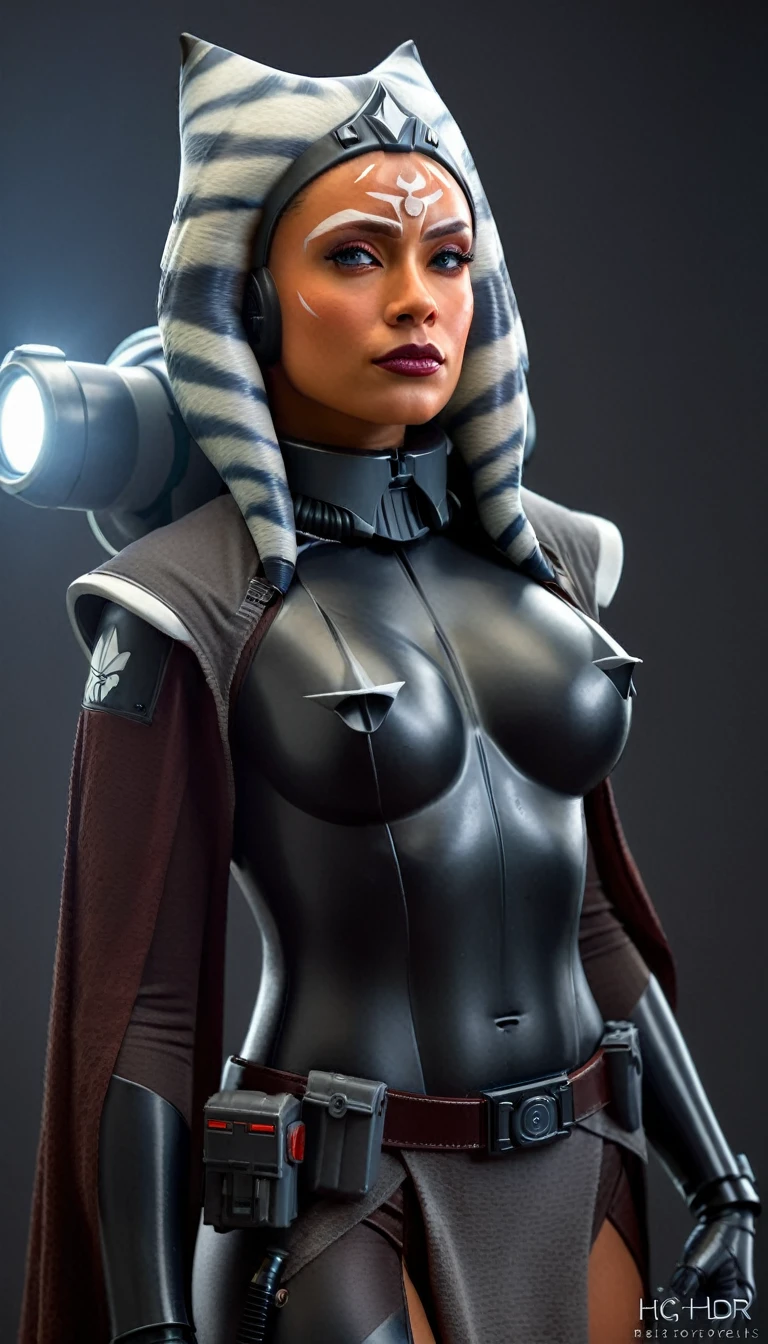 A beautiful sexy woman, ahsoka, skin tight latex, dressed as latex imperial officer, (detailed realistic,4k,8k,highres,masterpiece:1.2),ultra-detailed,(realistic,photorealistic,photo-realistic:1.37),HDR,UHD,studio lighting,ultra-fine painting,sharp focus,physically-based rendering,extreme detail description,professional,vivid colors,bokeh,portrait,sci-fi,dramatic lighting,chiaroscuro,cinematic,moody
